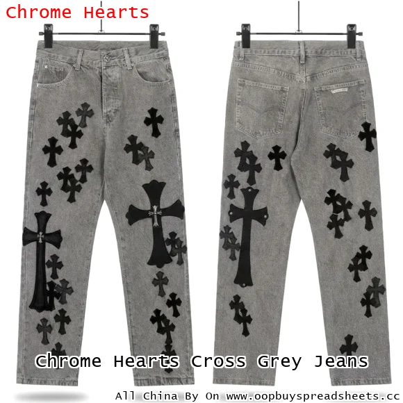 Chrome Hearts Cross Grey Jeans