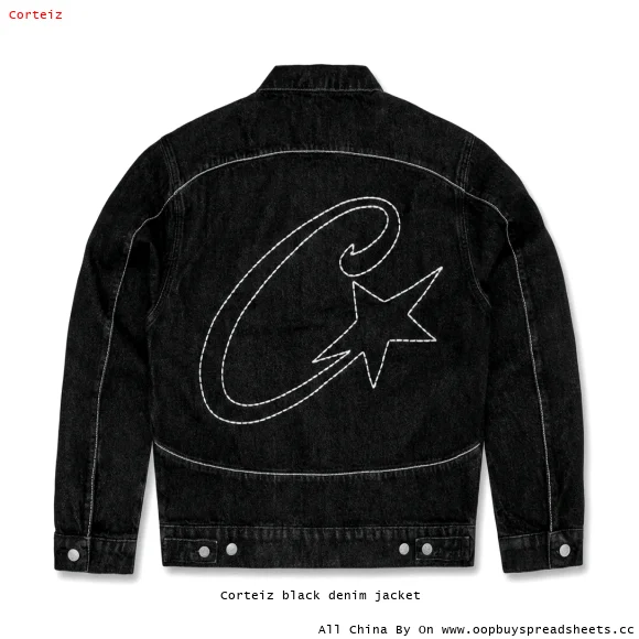 Corteiz black denim jacket