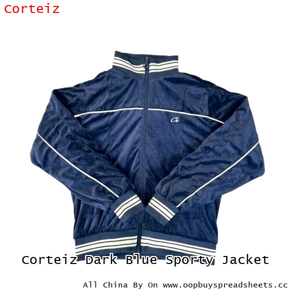 Corteiz Dark Blue Sporty Jacket