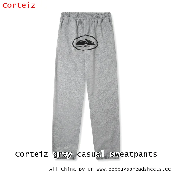 Corteiz gray casual sweatpants