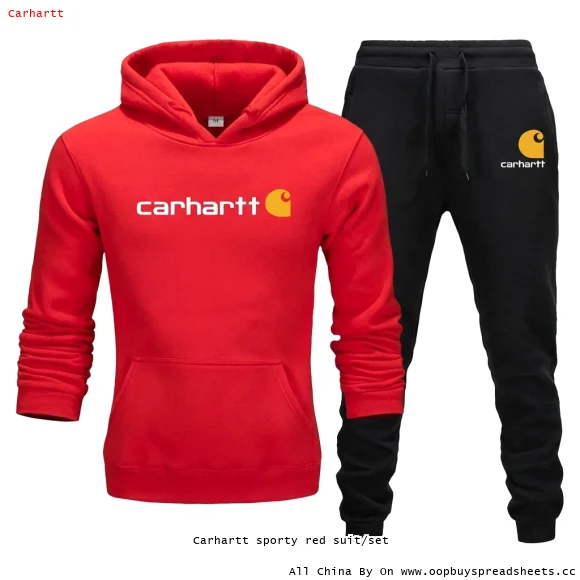 Carhartt sporty red suit/set
