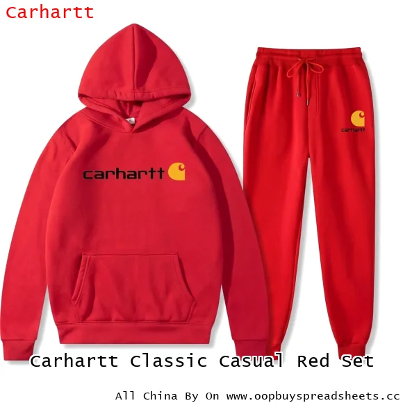 Carhartt Classic Casual Red Set