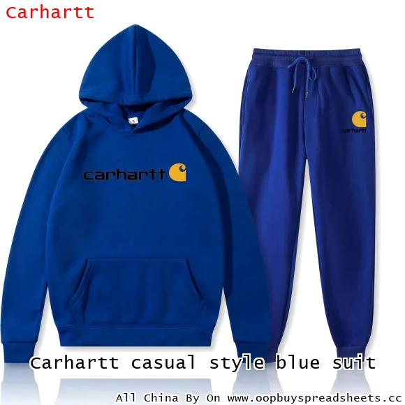 Carhartt casual style blue suit