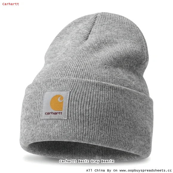 Carhartt Basic Gray Beanie