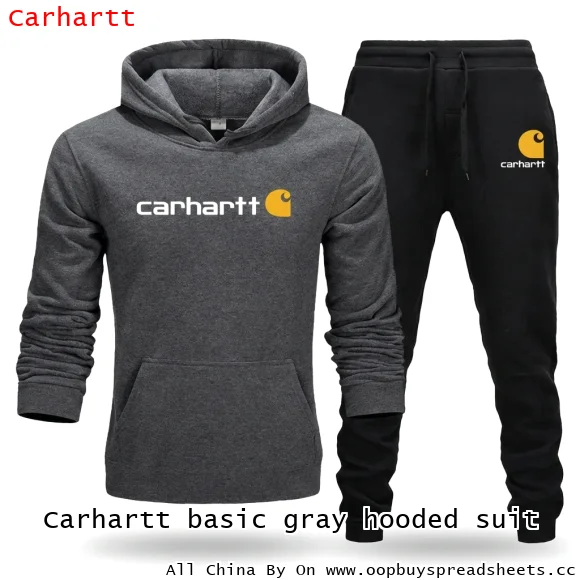 Carhartt basic gray hooded suit