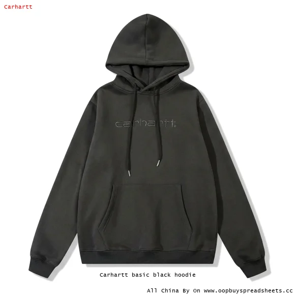 Carhartt basic black hoodie