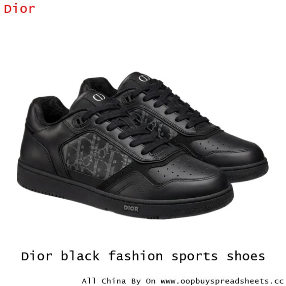 Dior black fashion sports shoes