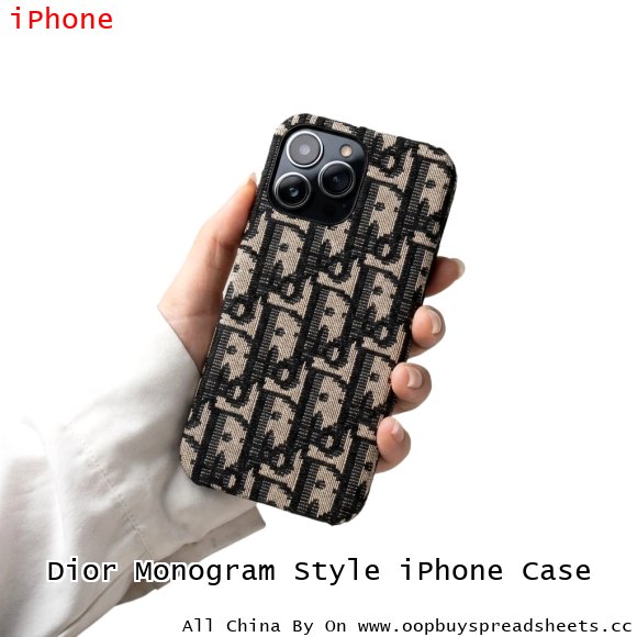 Dior Monogram Style iPhone Case