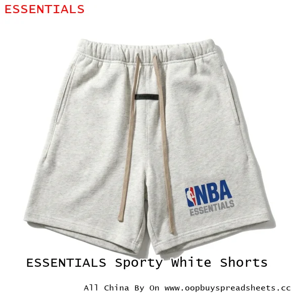 ESSENTIALS Sporty White Shorts