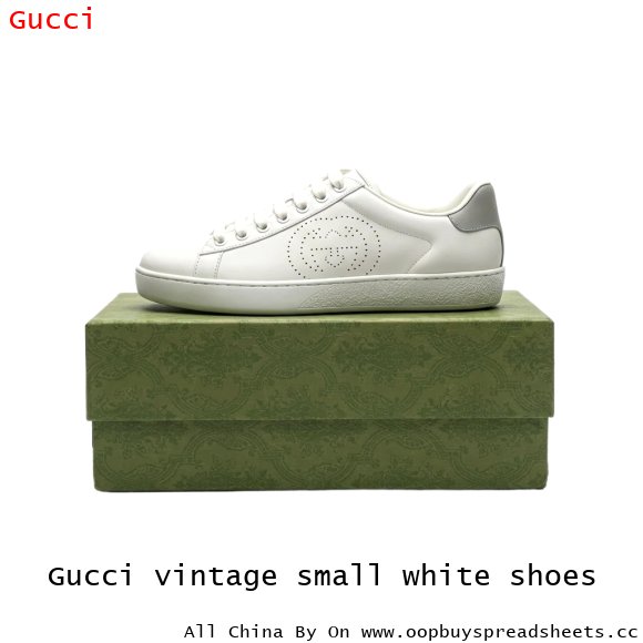 Gucci vintage small white shoes