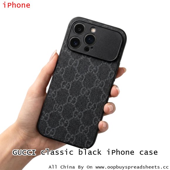 GUCCI classic black iPhone case