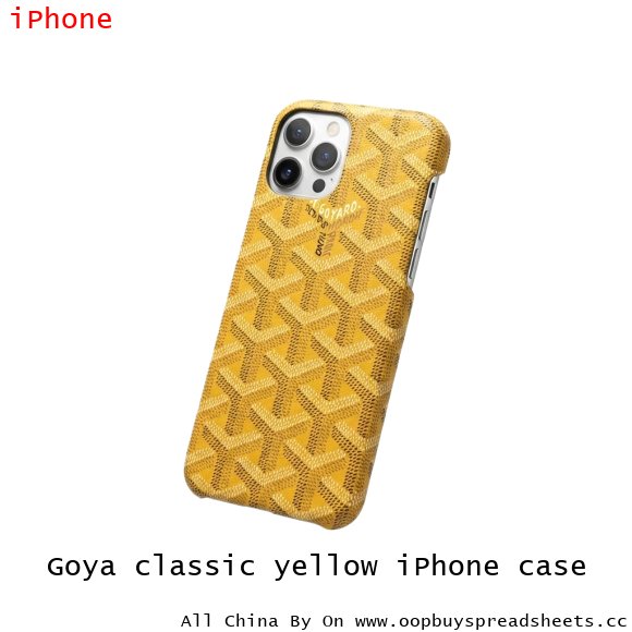 Goya classic yellow iPhone case