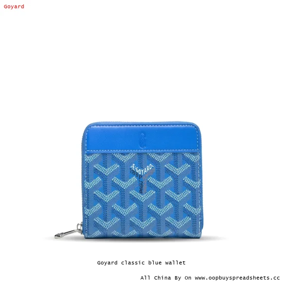 Goyard classic blue wallet