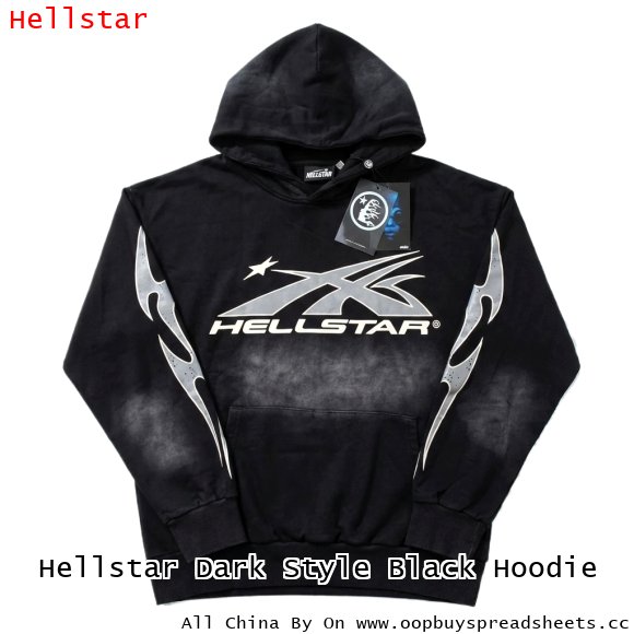 Hellstar Dark Style Black Hoodie