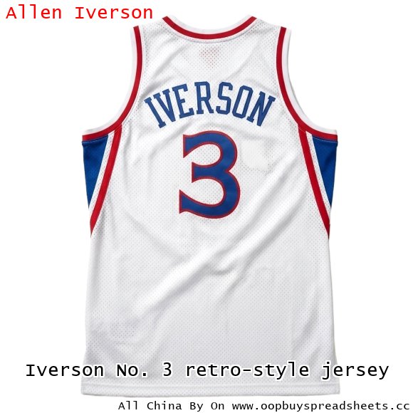 Iverson No. 3 retro-style jersey