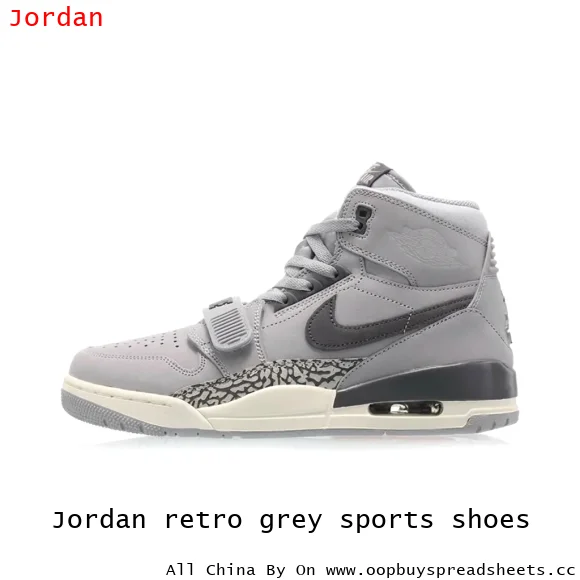 Jordan retro grey sports shoes