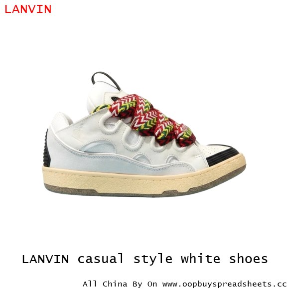 LANVIN casual style white shoes