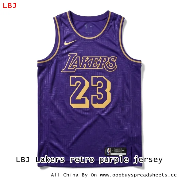 LBJ Lakers retro purple jersey