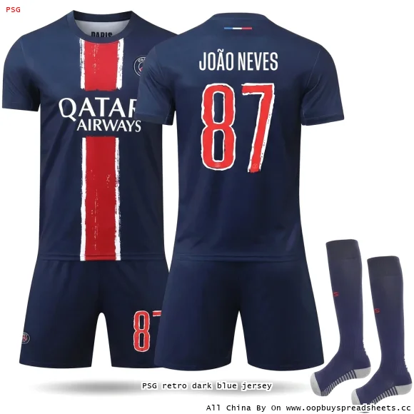 PSG retro dark blue jersey