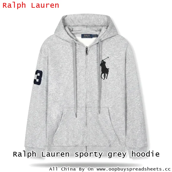 Ralph Lauren sporty grey hoodie