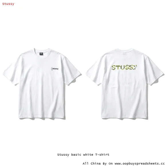 Stussy basic white T-shirt