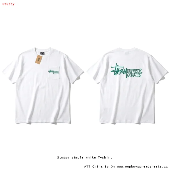 Stussy simple white T-shirt