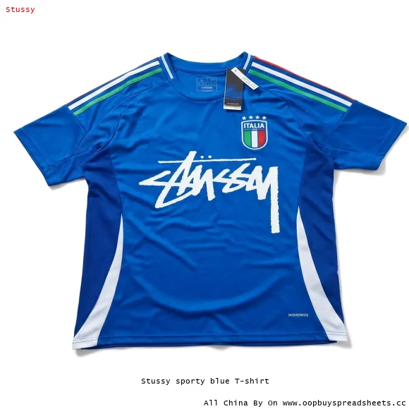 Stussy sporty blue T-shirt