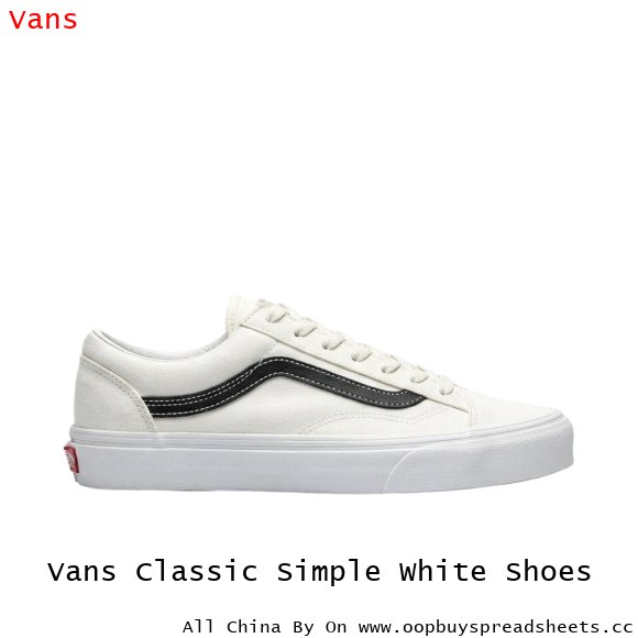 Vans Classic Simple White Shoes