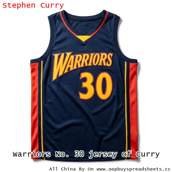 Warriors No. 30 jersey of Curry