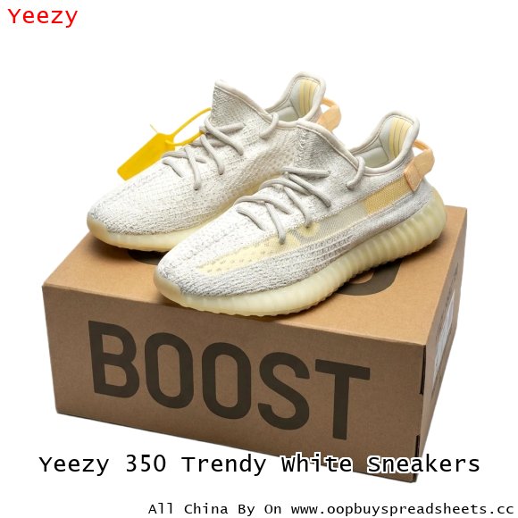 Yeezy 350 Trendy White Sneakers