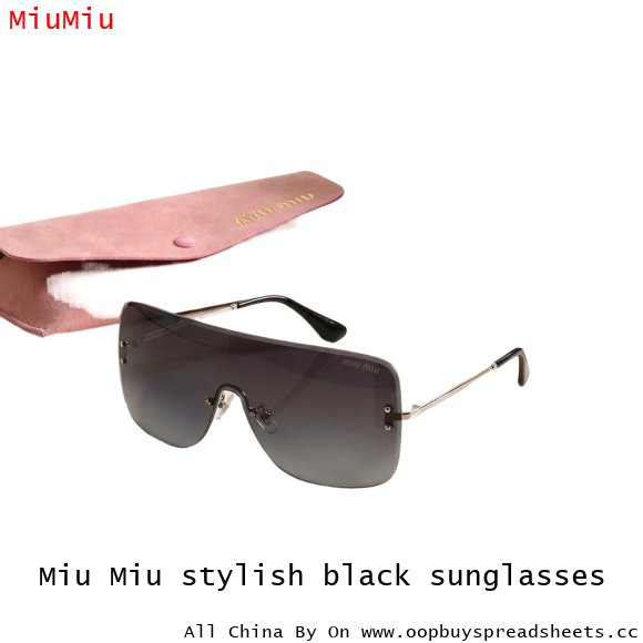 Miu Miu stylish black sunglasses