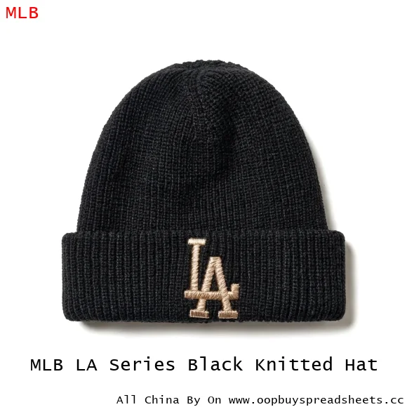 MLB LA Series Black Knitted Hat