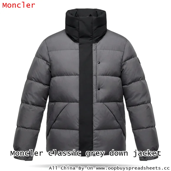 Moncler classic grey down jacket