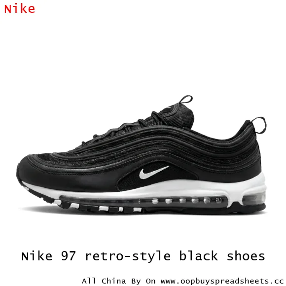 Nike 97 retro-style black shoes
