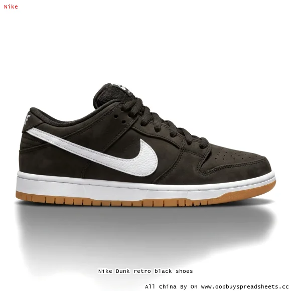 Nike Dunk retro black shoes