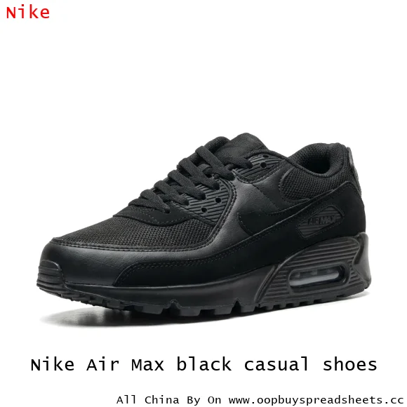 Nike Air Max black casual shoes