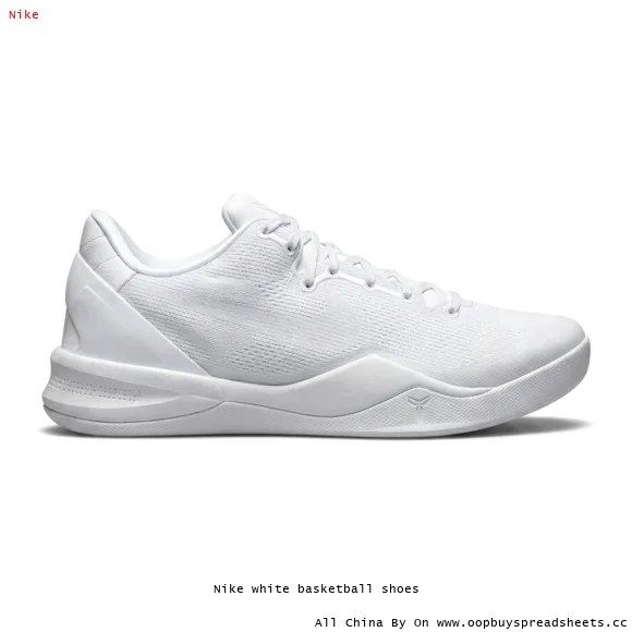 Nike white basketball shoes