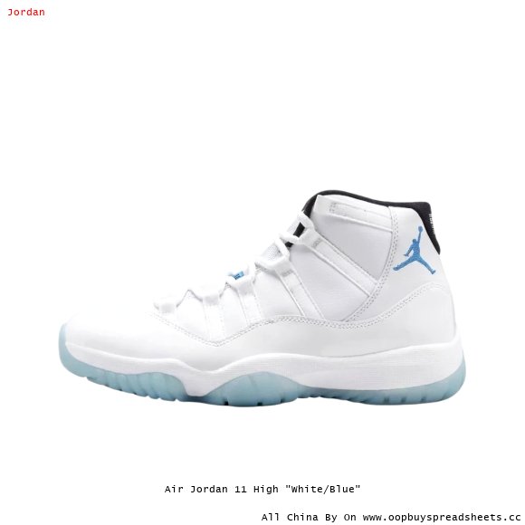 Air Jordan 11 High "White/Blue"
