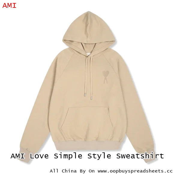 AMI Love Simple Style Sweatshirt