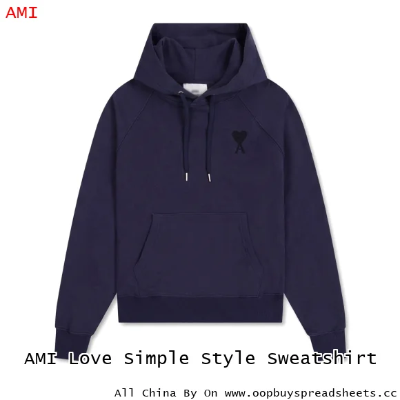 AMI Love Simple Style Sweatshirt