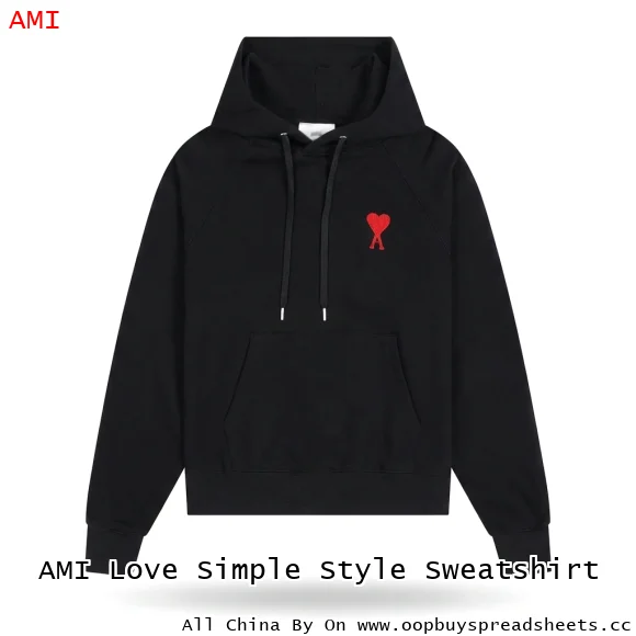 AMI Love Simple Style Sweatshirt