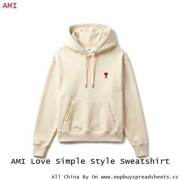 AMI Love Simple Style Sweatshirt