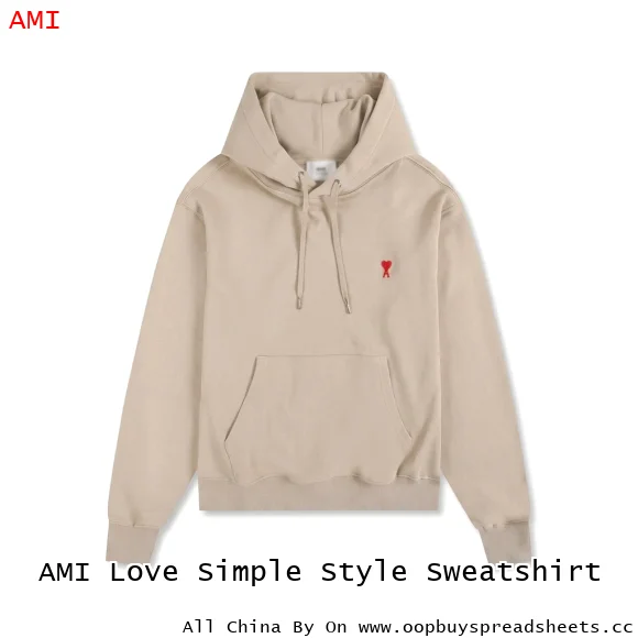 AMI Love Simple Style Sweatshirt