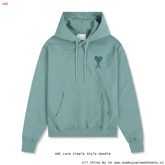 AMI Love Simple Style Hoodie