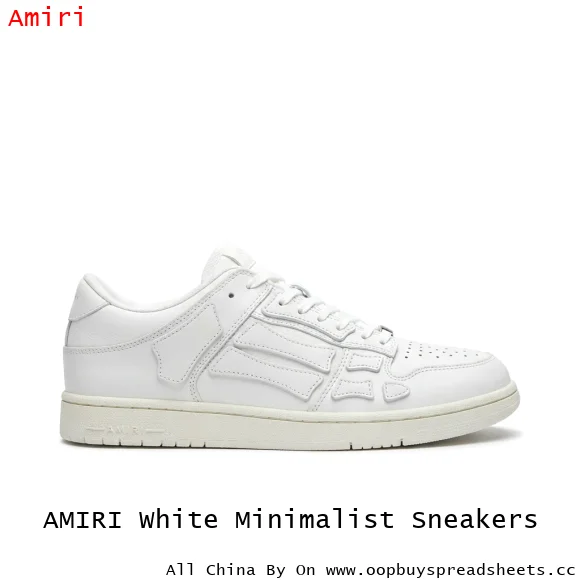 AMIRI White Minimalist Sneakers