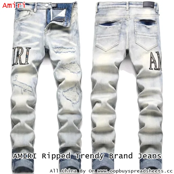 AMIRI Ripped Trendy Brand Jeans