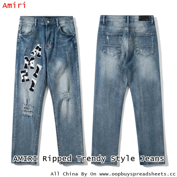 AMIRI Ripped Trendy Style Jeans