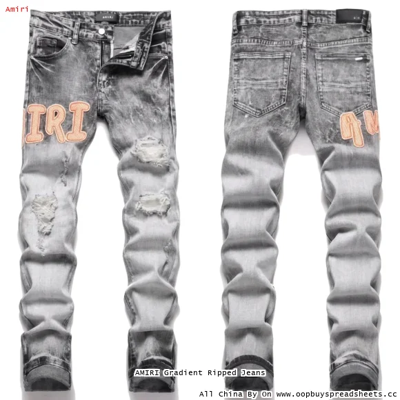 AMIRI Gradient Ripped Jeans