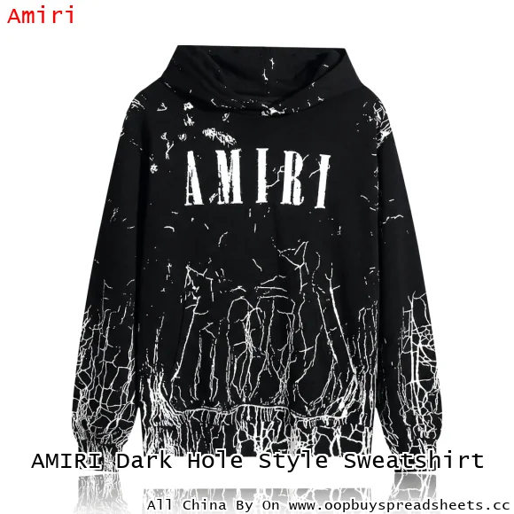 AMIRI Dark Hole Style Sweatshirt