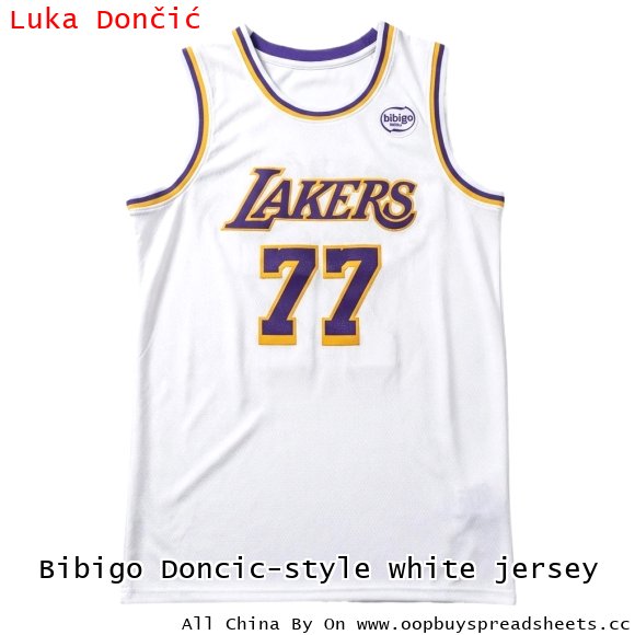 Bibigo Doncic-style white jersey